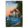Tarjeta postal de chateau de chillon