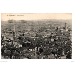 Tarjeta postal de limoges vue generale circulada