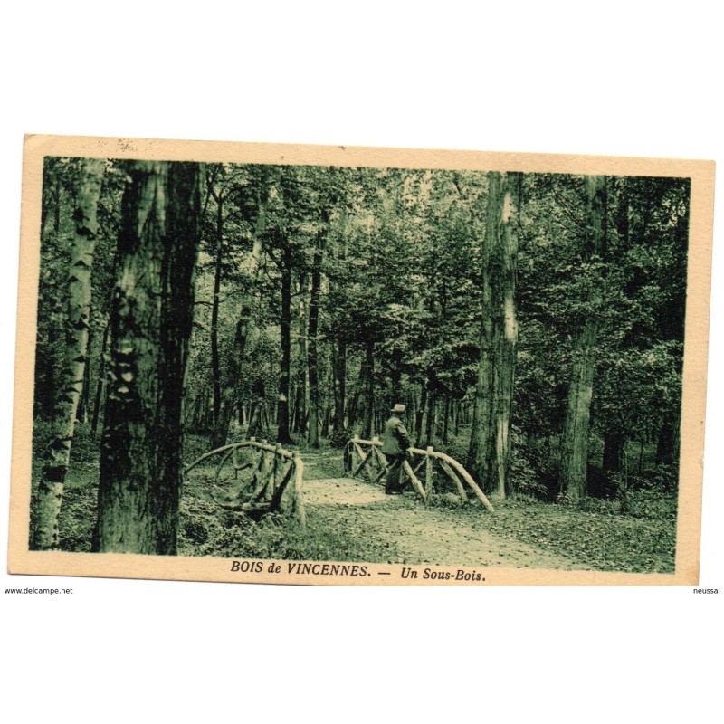 Tarjeta postal de bois de vincennes un sous bois circulada Tarjeta postal de bois de vincennes un sous bois circulada