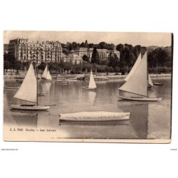 Tarjeta postal de ouchy lac leman