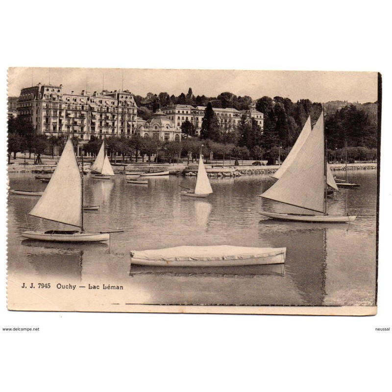 Tarjeta postal de ouchy lac leman Tarjeta postal de ouchy lac leman