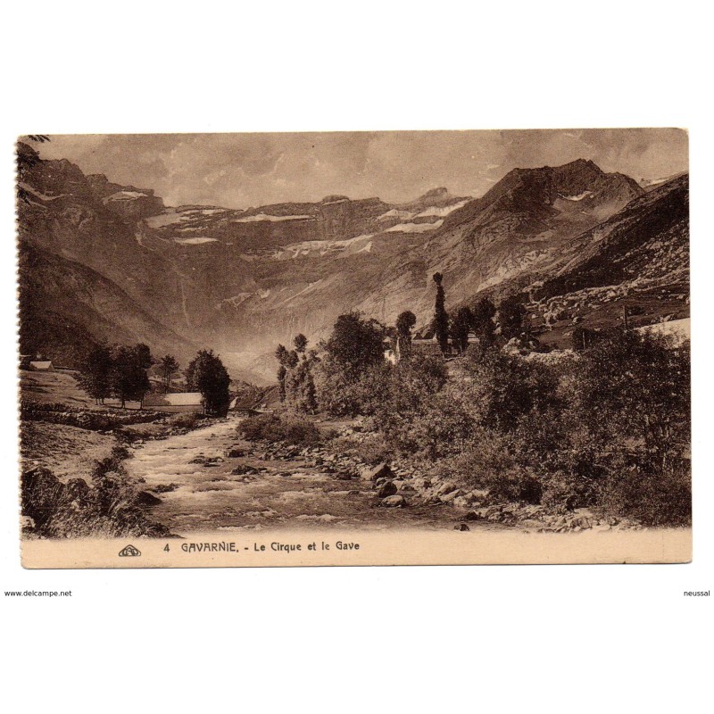 Tarjeta postal de gavarnie le cirque et le gave Tarjeta postal de gavarnie le cirque et le gave