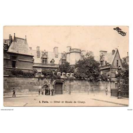 Tarjeta postal de paris Hotel et musee de cluny