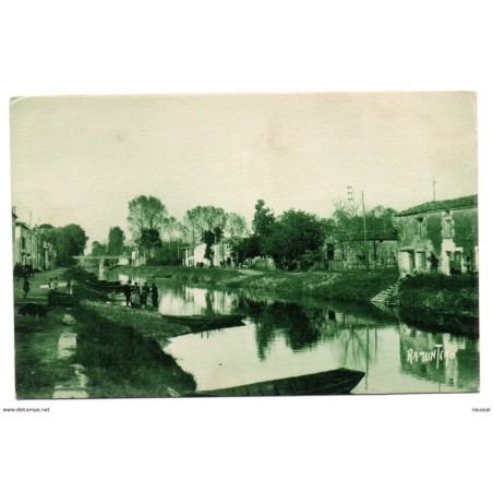 Tarjeta postal de le marais poitevin la sevre niortaise a coulon