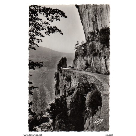 Tarjeta postal de les royans route de combelaval circulada