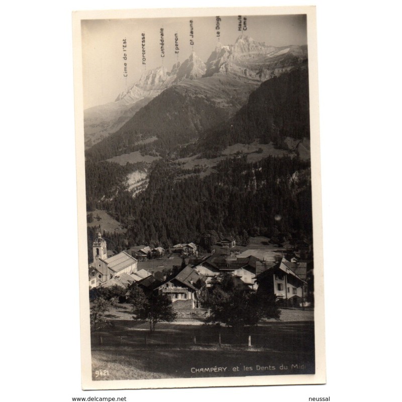 Tarjeta postal de champery Tarjeta postal de champery