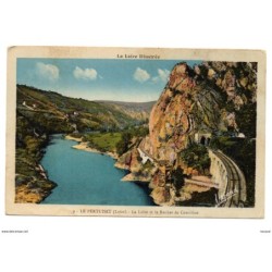 Tarjeta postal de le pertuiset la loire et le rocher de cornillon