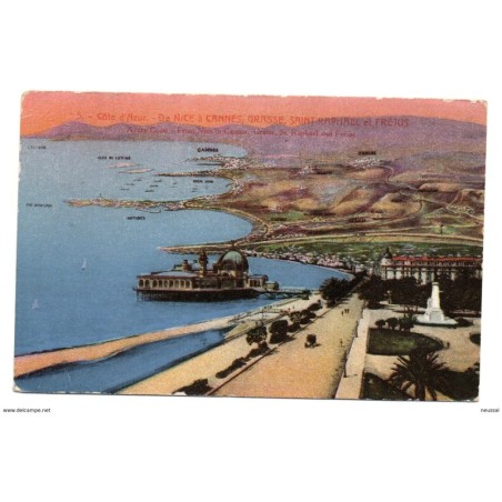 Tarjeta postal de  cote dazur