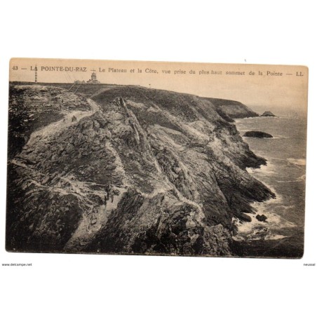 Tarjeta postal de le point du raz la plateau et la cote