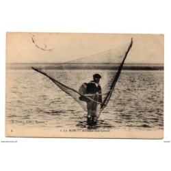Tarjeta postal de a la mer pecheur des greves circulada