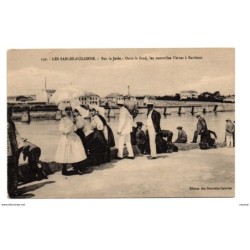 Tarjeta postal de sables dolonne sur la jettee