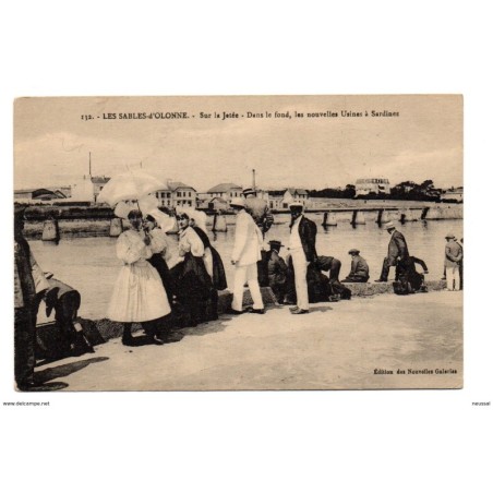 Tarjeta postal de sables dolonne sur la jettee