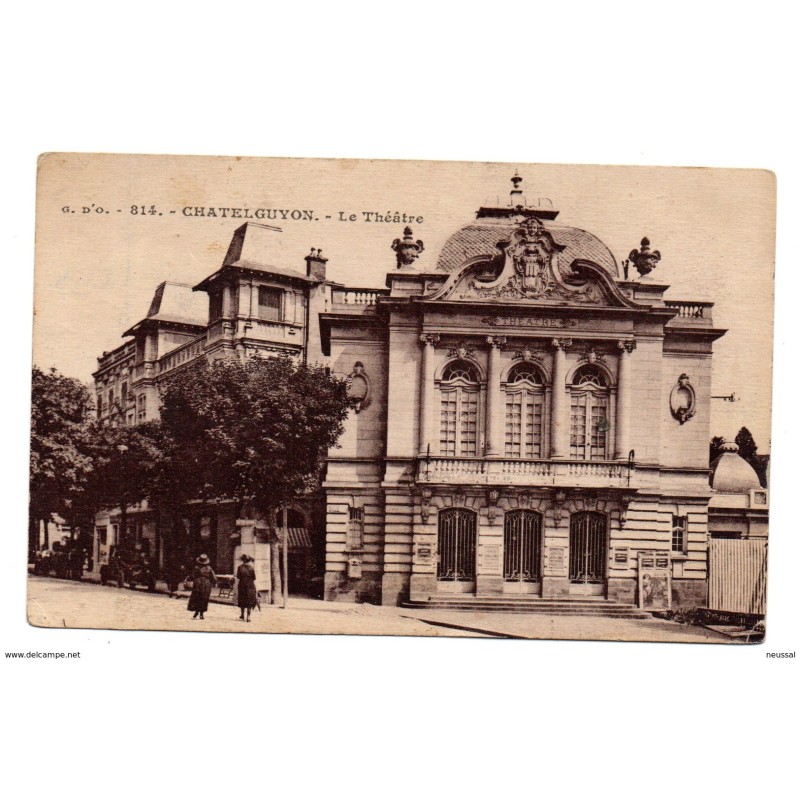 Tarjeta postal de chatelguyon le theatre Tarjeta postal de chatelguyon le theatre