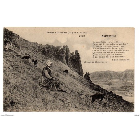 Tarjeta postal de notre auvergne region du cantal