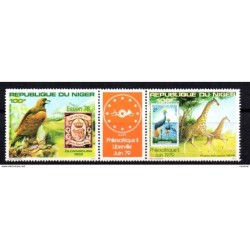 Serie n A283A Niger  con viñeta naranja