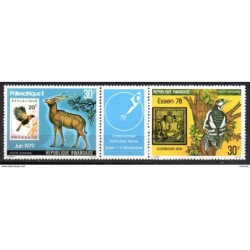 Serie n A123 rwanda  viñeta azul