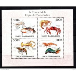 Serie en hb  de comores 2010 crustaceos