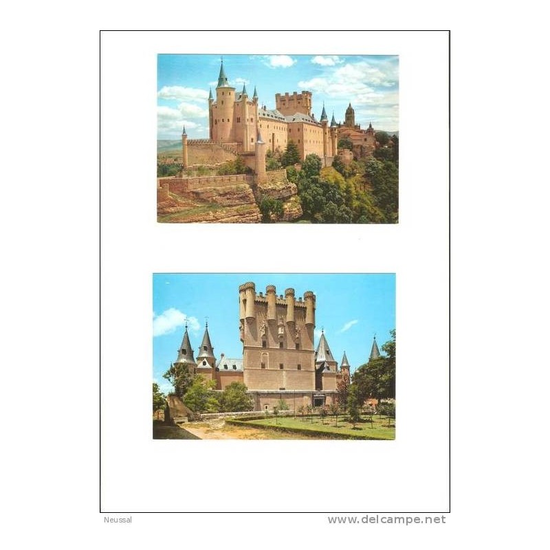 2 postales castillo segovia 2 postales castillo segovia