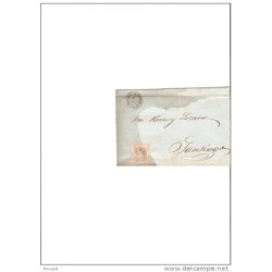 Carta con cuño de torrecilla de cameros logroño a santiago