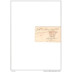 Frontal carta fechador rojo lerida y cuño negro 1 R