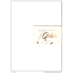 Carta con cuño rojo cataluña  direccion cadiz