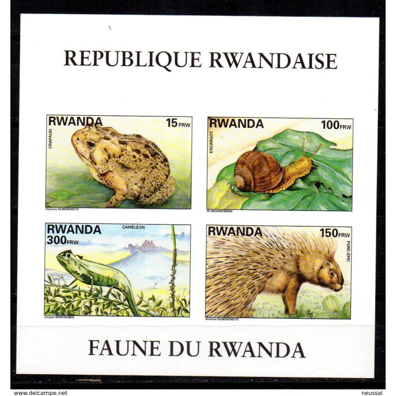 Serie n 13247 sin dentar Rwanda Serie n 13247 sin dentar Rwanda