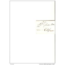 Carta  direccion calaf con cuño negro cataluña