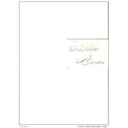 Carta direccion barcelona con cuño  cataluña y  t3 o b6 y 8 negro
