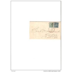Carta  con cuño madrid direccion cadiz