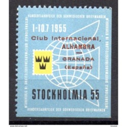 Viñeta con sobrecarga club internacional alhambra granada