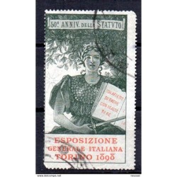Viñeta exposicion internacional de torino de 1898