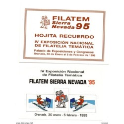 Hoja recuerdo de filatem sierra nevada 95