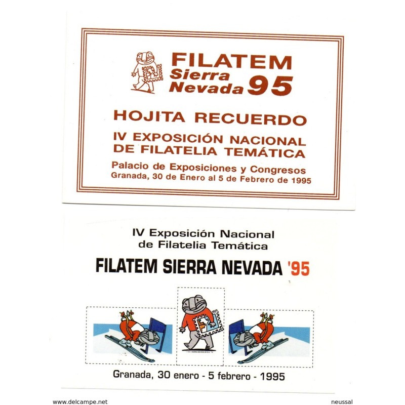 Hoja recuerdo de filatem sierra nevada 95 Hoja recuerdo de filatem sierra nevada 95