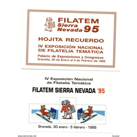 Hoja recuerdo de filatem sierra nevada 95