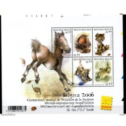 Lote de 11  hojitas de   Belgica
