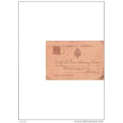 Tarjeta postal con cuño de leon