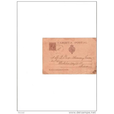 Tarjeta postal con cuño de leon