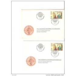Tarjeta y sobre  con cuño congreso de patologia