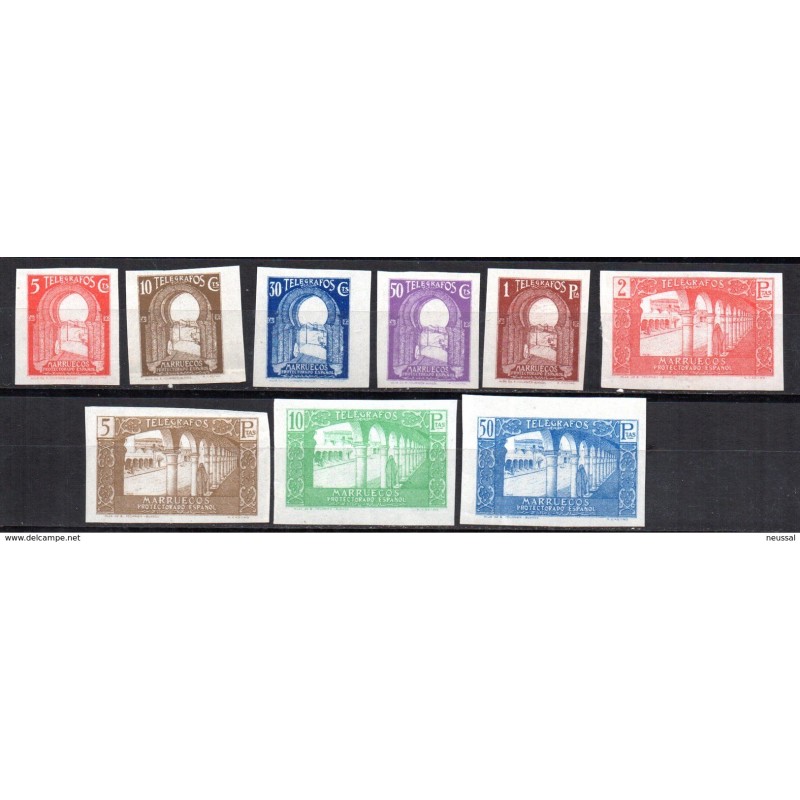 Serie Telegrafos sin dentar n 4250 Marruecos Serie Telegrafos sin dentar n 4250 Marruecos