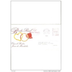 Carta con publicidad boda real