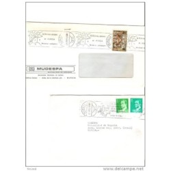 2 cartas murcia con diferentes cuños