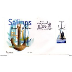Carta con matasellos commemorativo  museo de anclas asturias