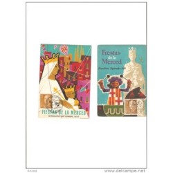 2 tarjetas de fiestas de la merced