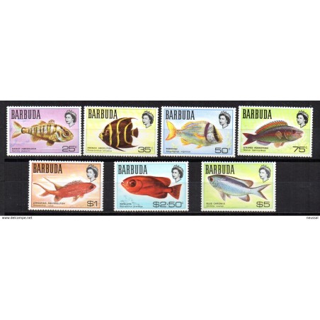 Sellos n 217 barbuda  peces