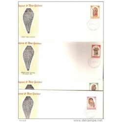 4 cartas de papua nueva guinea 1964