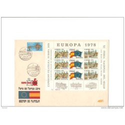 Carta con hojita commemorativa de europa de 1978