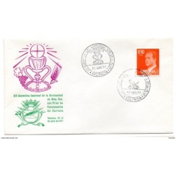 Carta con matasellos commemorativo  XIV asamblea nuestra señora pilar valencia 1977
