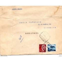 Carta con matasellos certificado barcelona gracia de 1970