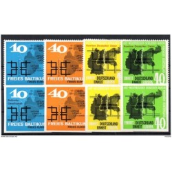 8 viñetas alemanas 4 dentadas y  4 sin dentar