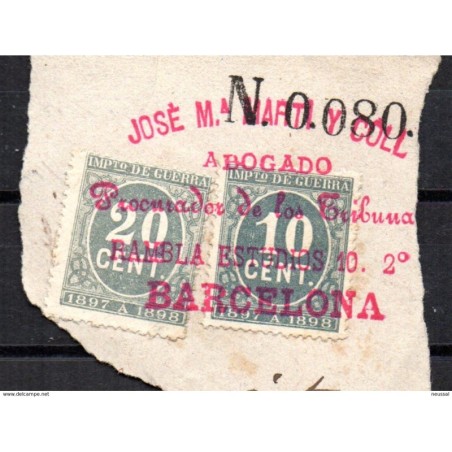 Sellos  de impuestos de guerra 1897